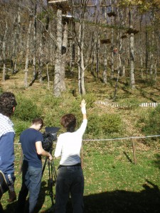 riprese al Parco Avventura